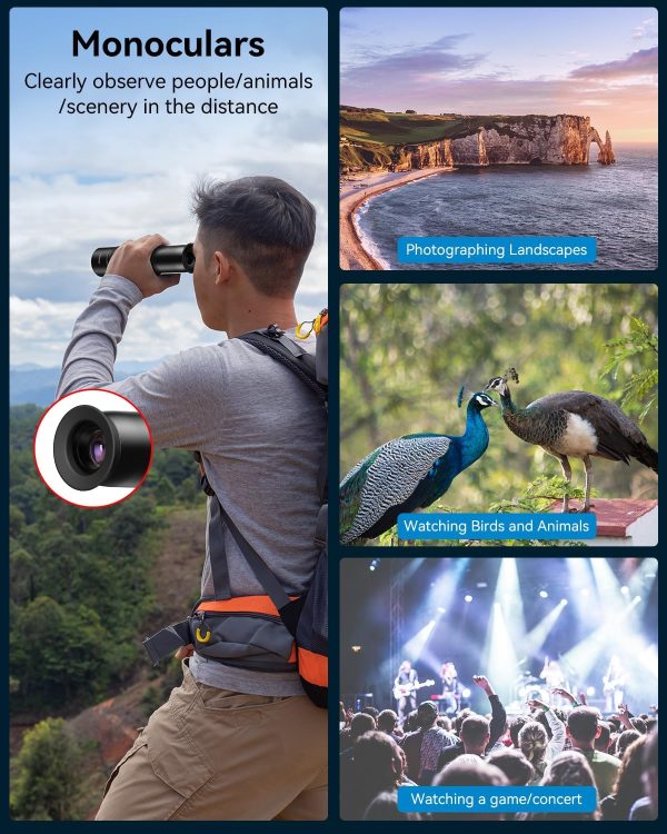 30X Telephoto Lens, High Power HD Telephoto Phone Lens with Adjustable Tripod and Universal Phone Clip, Phone Lens Attachment for Android & iPhone - Image 5
