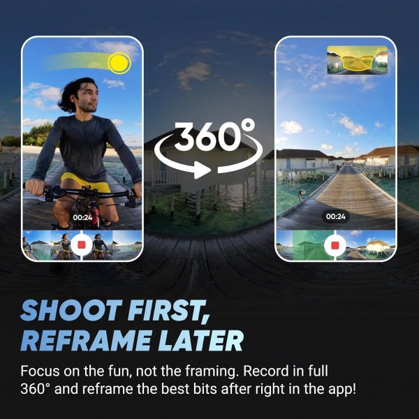 Insta360 X4 Standard Bundle - Waterproof 8K 360 Action Camera, 4K Wide-Angle Video, Invisible Selfie Stick Effect Effect, Removable Lens Guards, 135 Min Battery Life, AI Editing, Stabilization - Image 3
