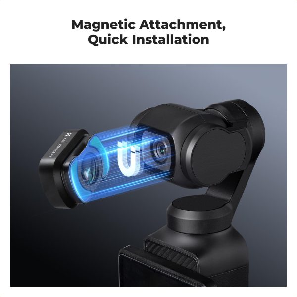 K&F Concept 10X Macro Lens Compatible with DJI Osmo Pocket 3, Close Up Filter HD Macro Photography Lens, Magnetic Attach/Multi-Coated/Optical Glass - Image 2